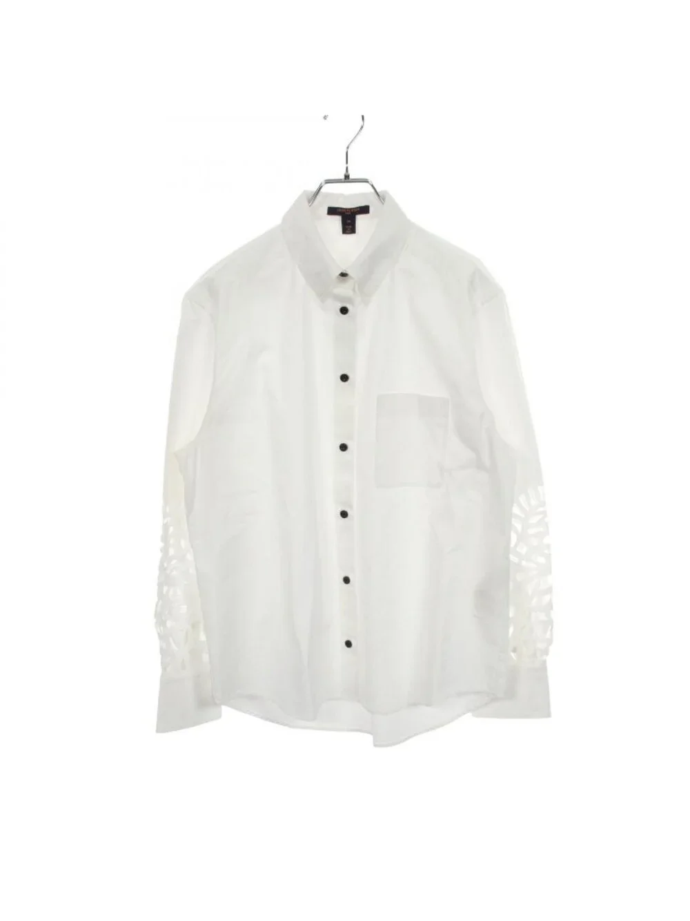 Louis Vuitton Cutout Button Down Long Sleeve 81 Cotton Shirt
